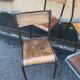 Set of 4 industrial chairs vintage school communities MULLCA