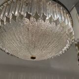 Large Murano Glass Trilobi Chandelier 1970’s