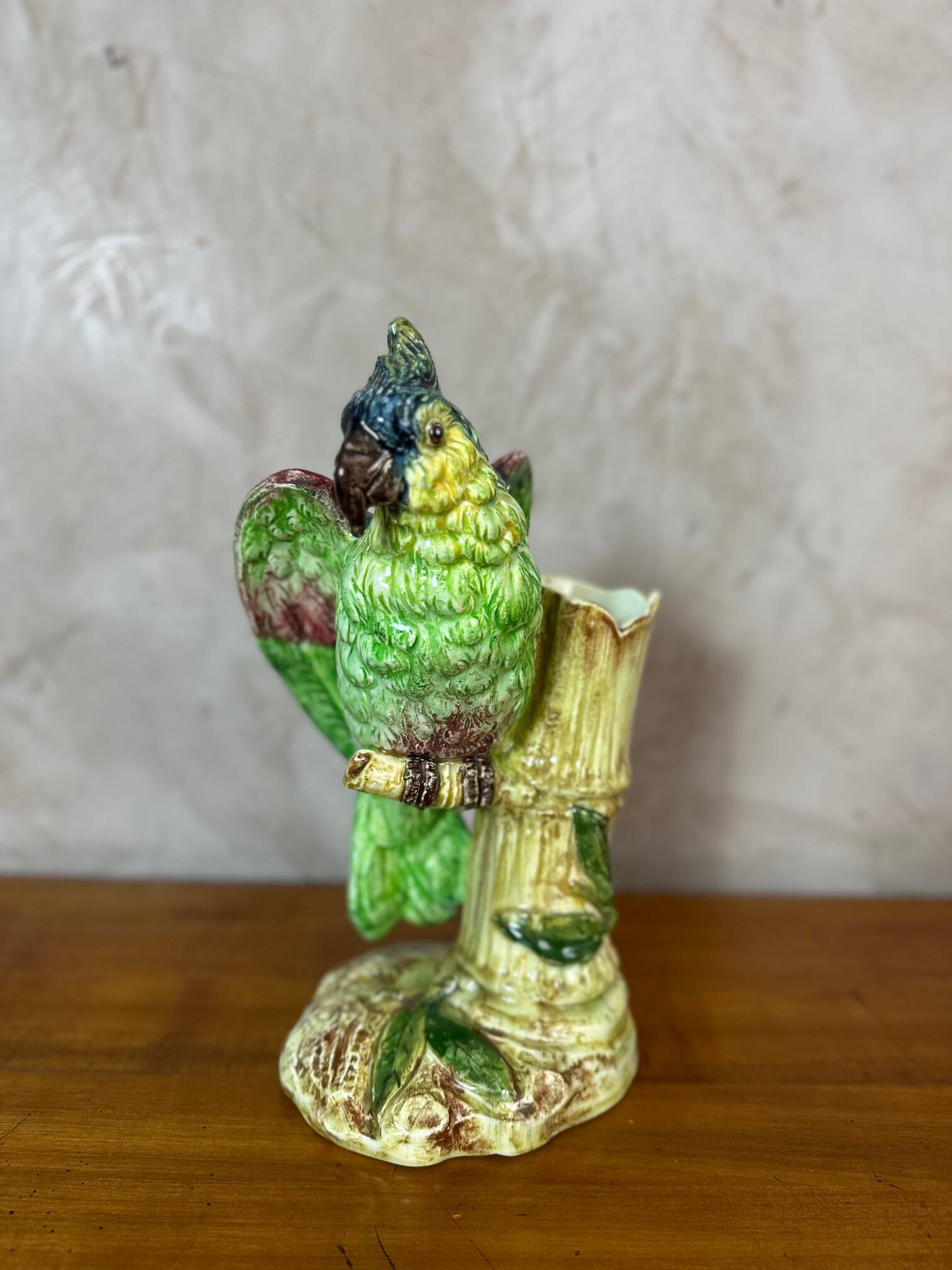 Ceramic parrot