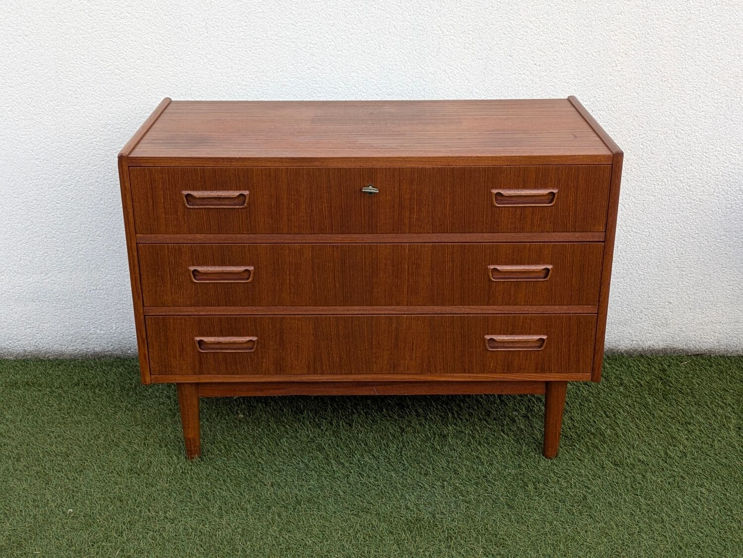 Danish vintage Scandinavian commode Tibergaard in teak from the 1960s.