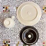 Trio breakfast set designed by W. Karnagel Rosenthal Studio-line, Germany in the 1970s.