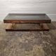 Rectangular smoked acrylic coffee table 1970s | Mid-century modern design furniture