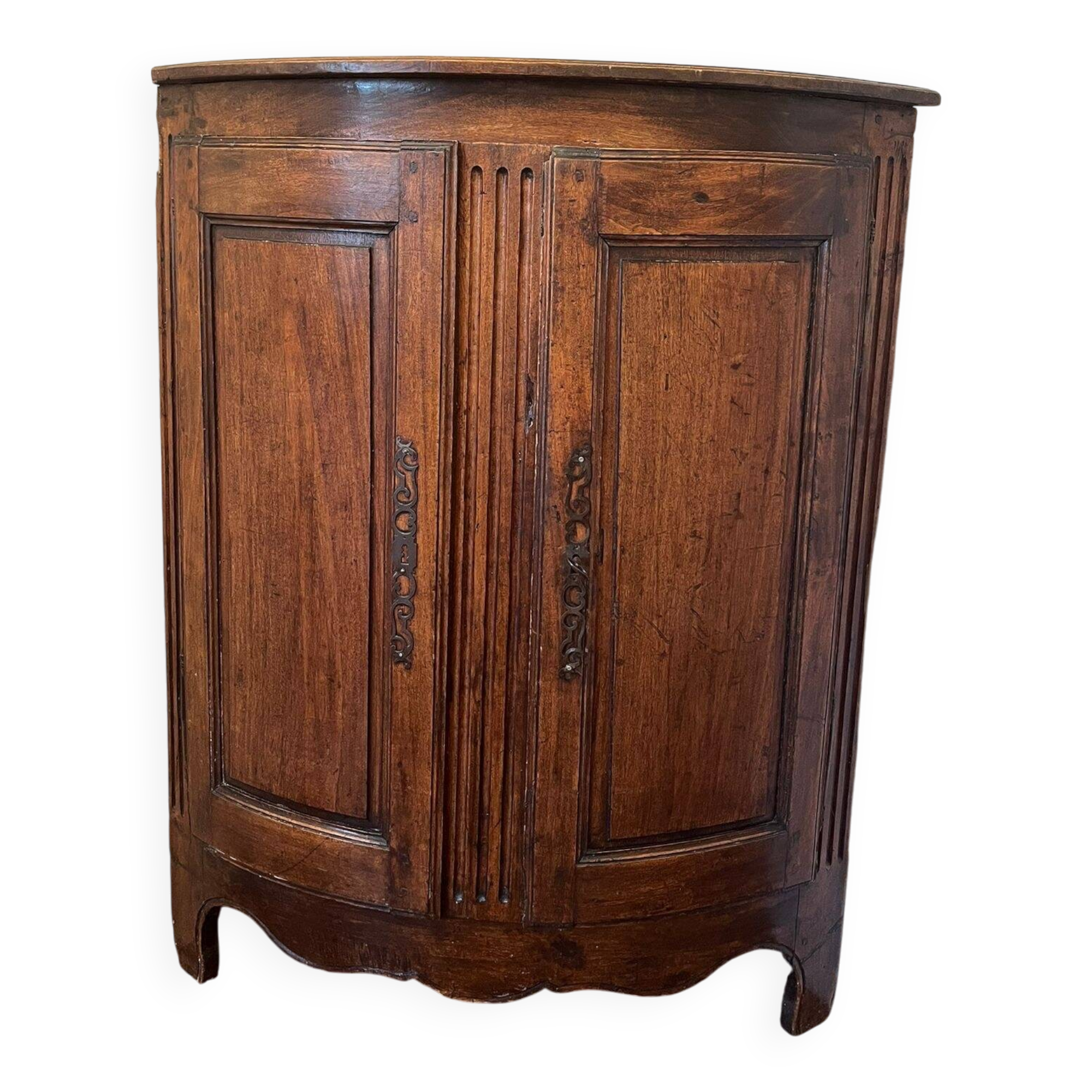Oak corner cabinet
