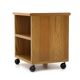 Wooden bedside tables, 1970s, set of 2