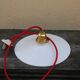 Suspension en opaline blanche