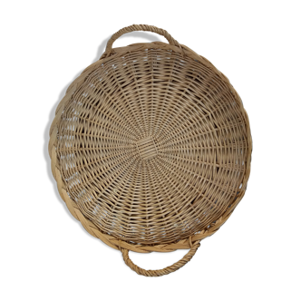 Large wicker tray