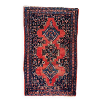 Antique 1920s Persian Senneh rug 57cm x 96cm - 1C1248