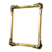 Antique gilded art nouveau  wooden frame 27 cm x 22 cm