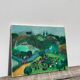 Tableau, huile sur toile paysage naïf
