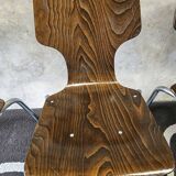 Set of 4 stacking chairs, 1970