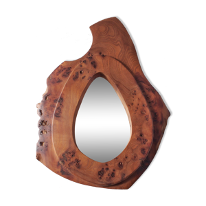 Miroir en loupe d'orme