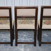 Victorian Floral Tapestry Dining Chairs, England, Set of 6