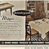 Modular coffee table into a table dining room Magic of Albert Ducrot