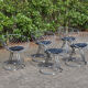 Vintage Pan Am Chrome Chairs by Gastone Rinaldi for Rima, Set of 5