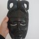 African ceremonial mask in handmade ebony wood