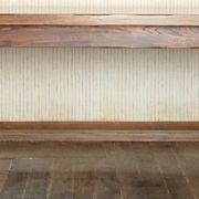 Brutalist rustic XXL farm table "Olavi" in stained elm NF furniture for 12 guests