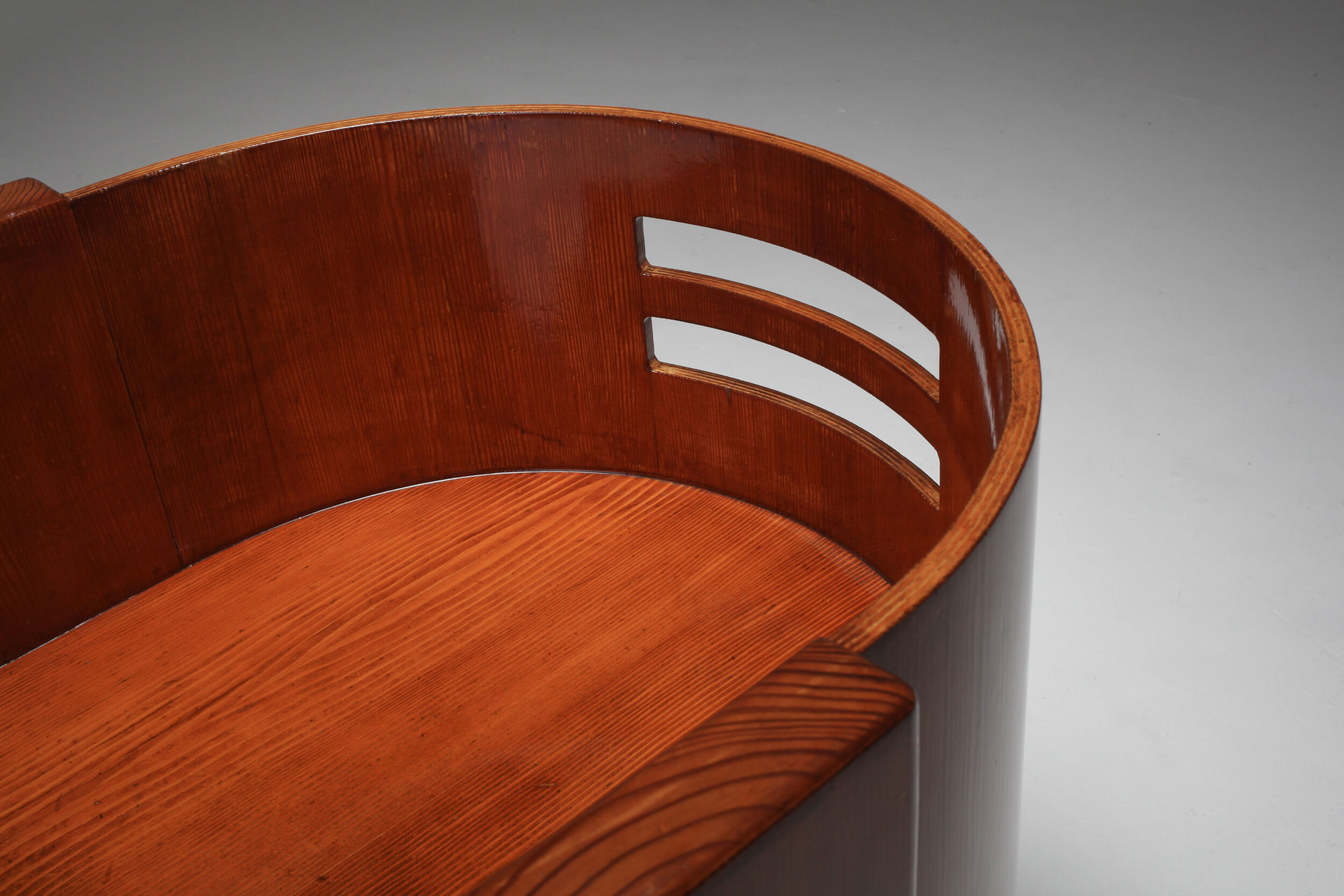 Fauteuil moderniste en acajou - années 1930