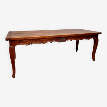 Louis XV style table in stained solid wood circa 1900 / 300cm