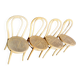 Série de 4 chaises bistrot