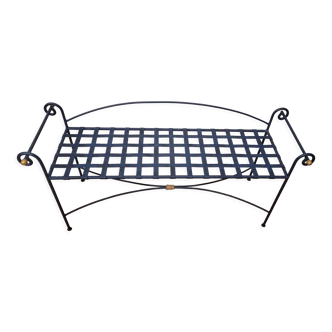 Wrought iron bench