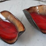 Duo of empty pocket / raviers Vallauris 70s