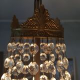 Hot air balloon chandelier with tassels
