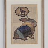 Once upon a time, Bilal Bahir, mixed media, 2020