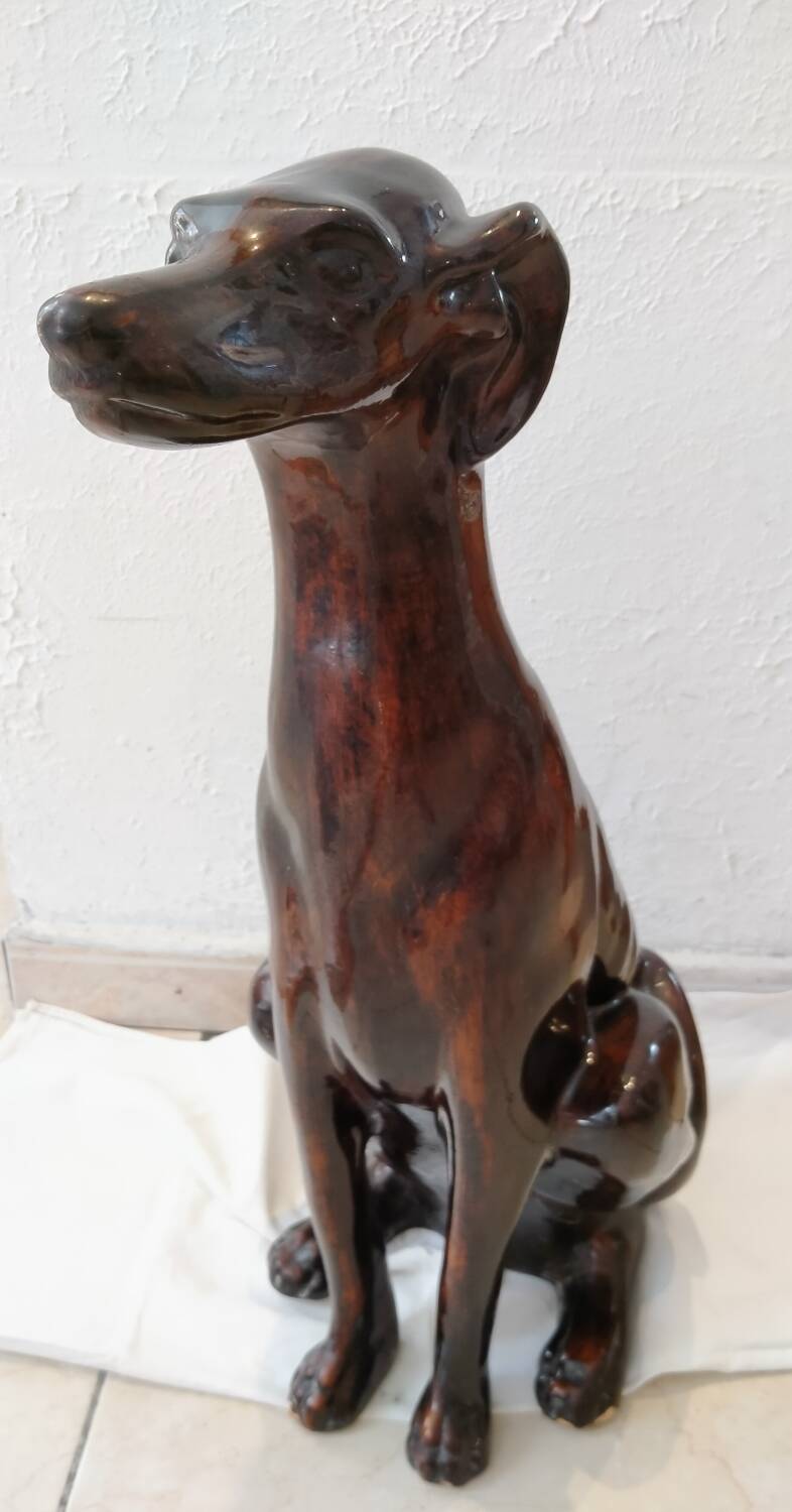 Greyhound statue from the early 20th century