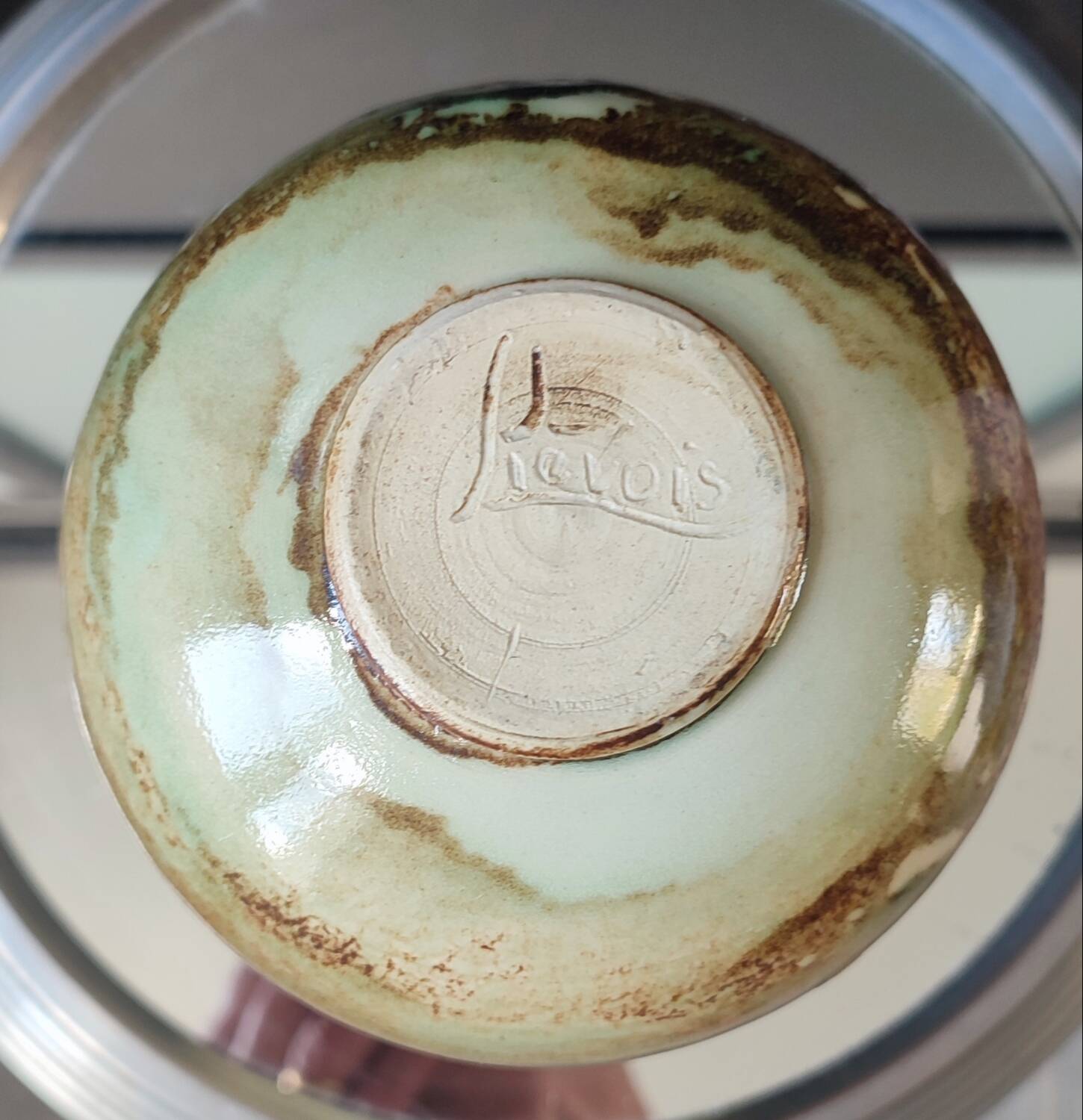 Stoneware pitcher by Matthieu Liévois, Atelier Créamik (Séné, Morbihan)