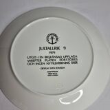 Gustavsberg Christmas plate "Jultallrik 9" 1979, design by Sven Jonson, limited edition, 20 cm