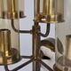 Brass wall light with five lights by Hans-Agne Jakobsson