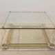 Extraordinary Lucite, Brass and Glass Obelisk Coffee table, 1970s