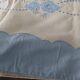 Antique linen cotton mixed sheet 210 X 290 cm monogram JL