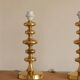 Pair of Swedish Coil Table Lamps