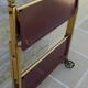 Vintage 50s Textane brand rolling and folding trolley