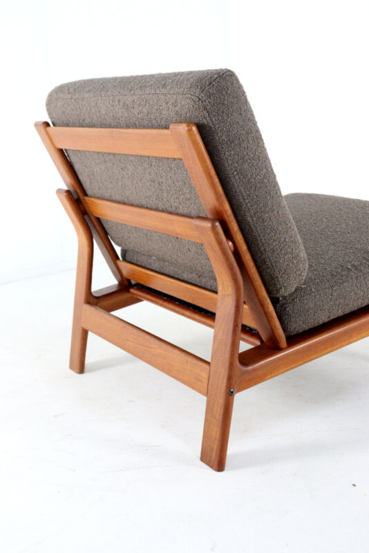 Komfort lounge chair 'Nimtofte' - Brown - danish design in teak