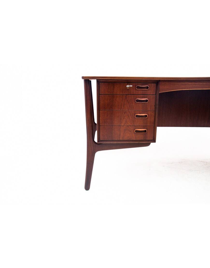 Teak Desk, designed by Svend Aage Madsen for H.P. Hansen, Denmark, 1960s
