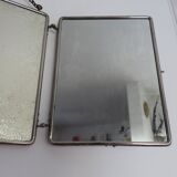 Triptych barber mirror with chain with clasp 1930s 40s