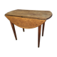 Table ronde à 2 rabats en bois vintage