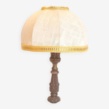 Petite lampe pied bronze