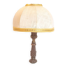 Small bronze foot lamp