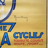 Old poster BGA origin, weapons and cycles "Hunting the competition" Illustrated by Martin Dupin