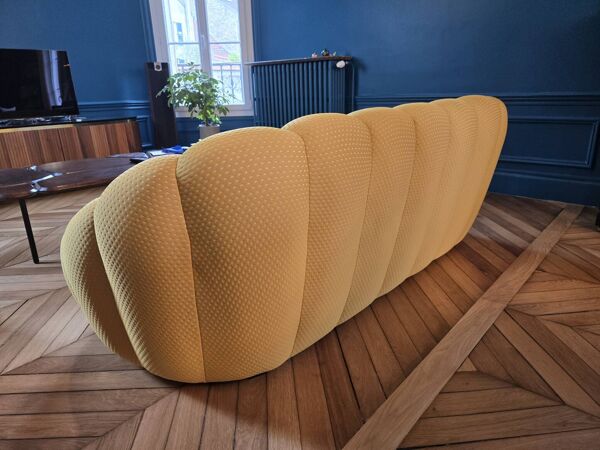 Canapé 3 places et fauteuil Roche Bobois Bubble mini jaune