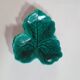 empty pocket cup vintage green ceramic leaf shape 3 leaves VALLAURIS