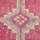 Super Soft Pink Turkish Vintage Runner Rug, 95x337Cm