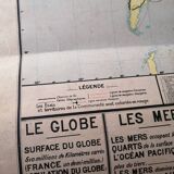 Old map Vidal Lablache 22 Community planisphere - 1950