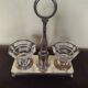 crystal and silver-plated metal salt and pepper shaker Christofle