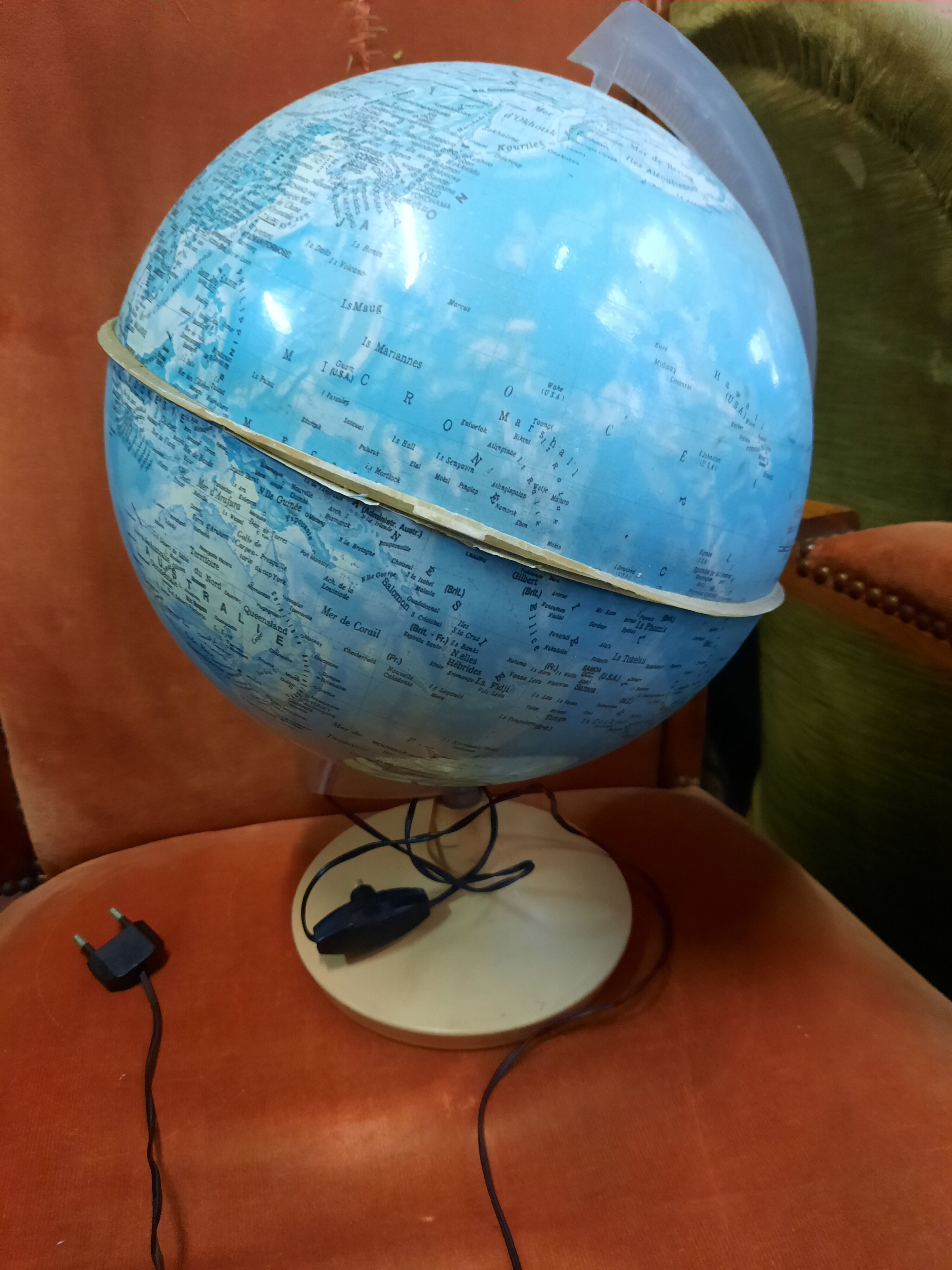 Vintage Earth Globe