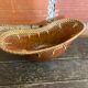 Old Brown Speckled Terracotta Pocket Video + Vintage Rattan Border