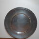 Pewter plate les Etains du Manoir diameter 30 cm, antique French